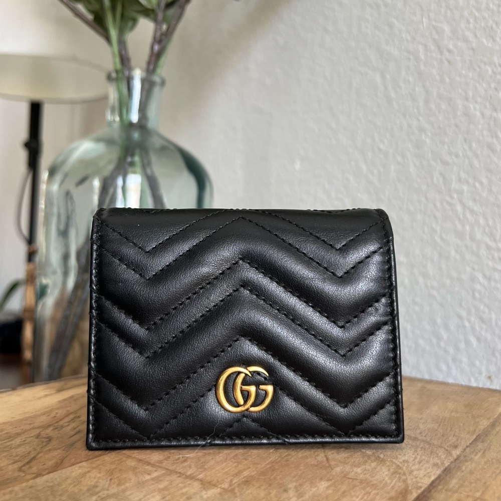 GG Marmont Card Case Wallet